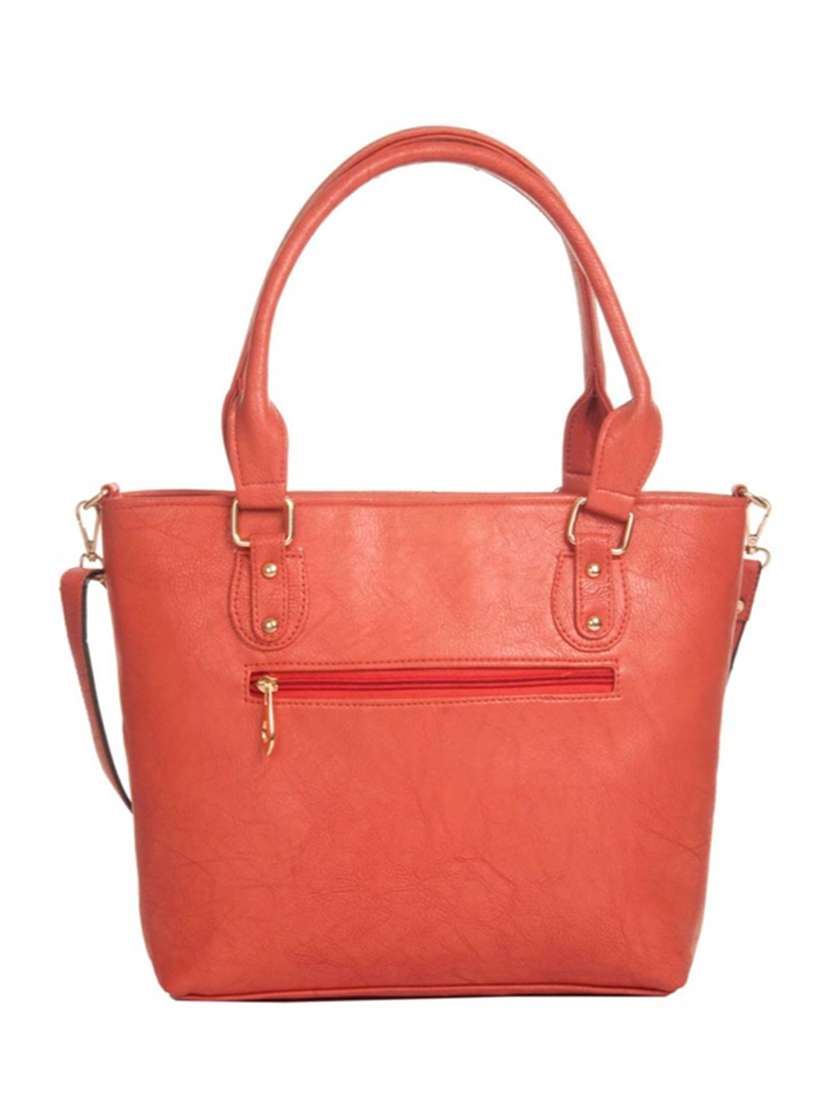 pink leatherette(pu) regular handbag - 14956613 - Standard Image - 1