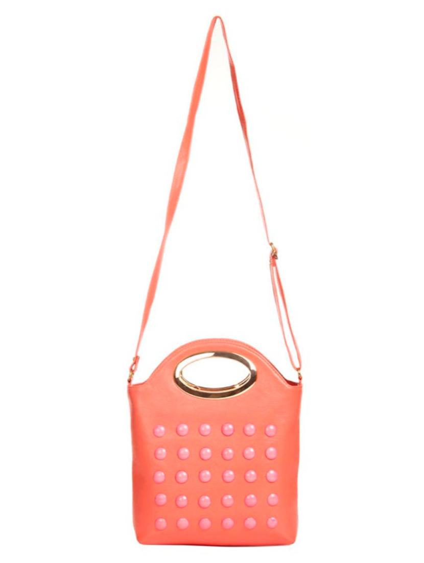 pink leather sling bag - 14956651 - Standard Image - 4