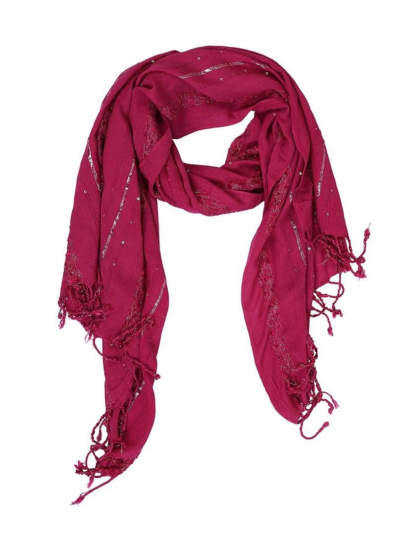 pink embellished stole - 14959079 - Standard Image - 1
