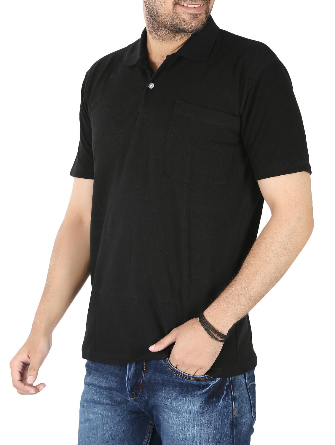 black cotton t-shirt - 14959685 - Standard Image - 1