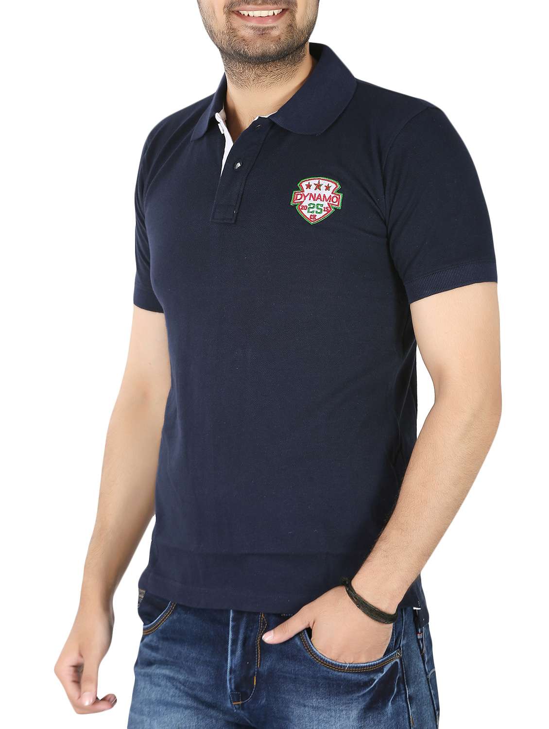 navy blue cotton t-shirt - 14959690 -  Standard Image - 1