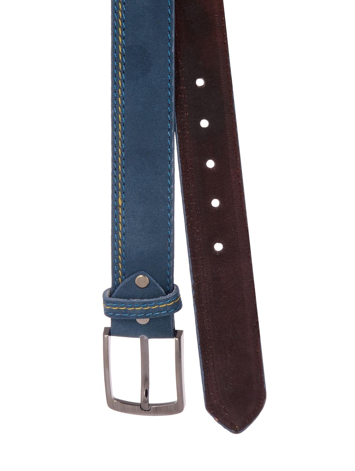 blue leather belt - 14959814 - Standard Image - 1