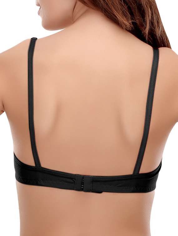 set of 2 bow patch solid bras - 14964761 -  Standard Image - 4
