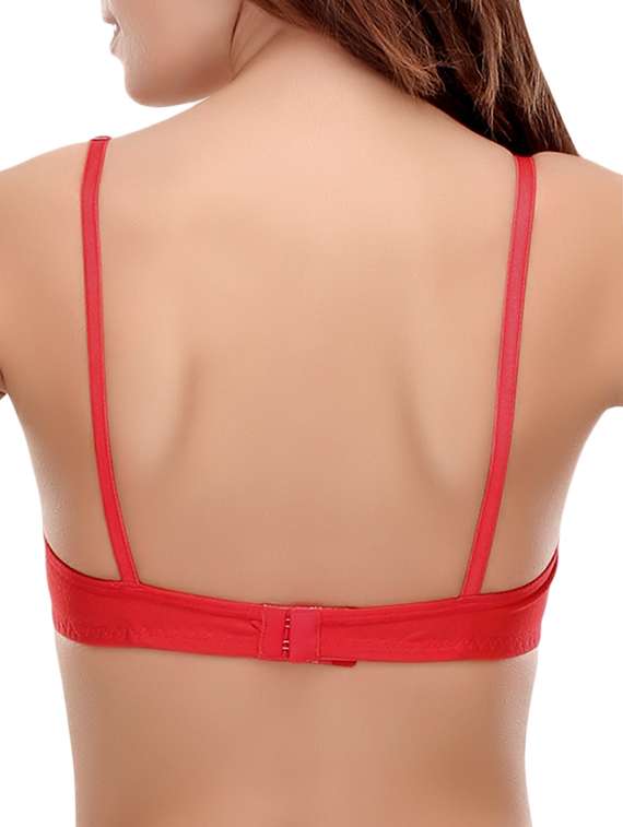set of 3 bow patch solid bras - 14964775 - Standard Image - 4