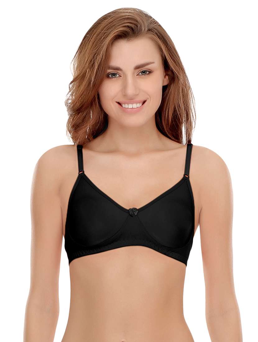 set of 3 multi colored cotton bra - 14964777 -  Standard Image - 1