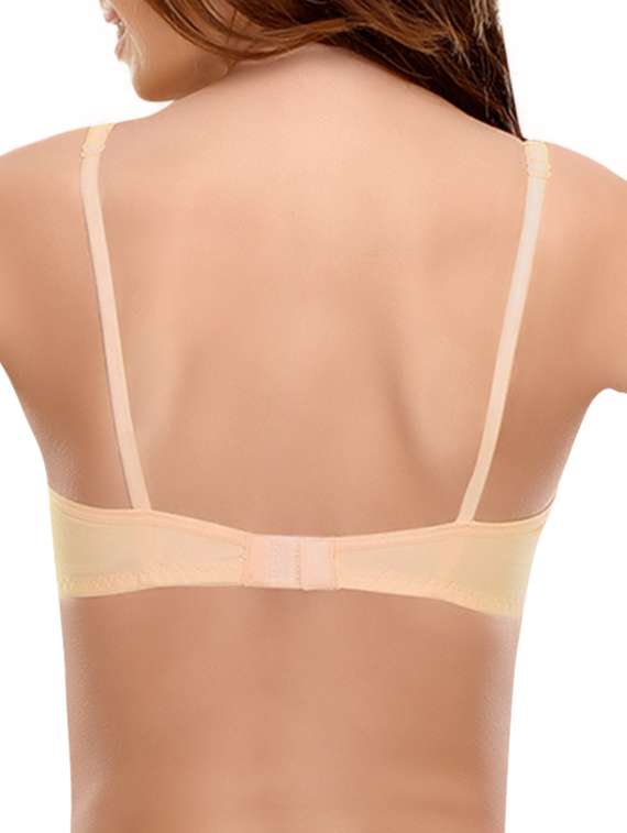 set of 3 multicolored solid cotton t-shirt bras - 14964802 -  Standard Image - 4