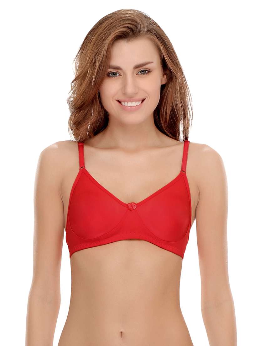 set of 3 multi colored cotton bra - 14964804 -  Standard Image - 1