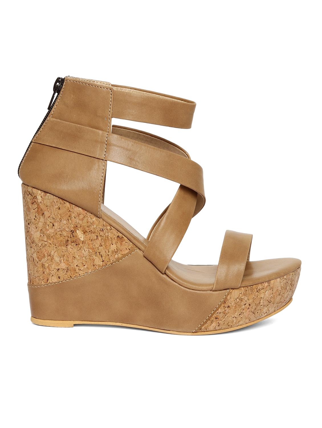 tan closed back wedge - 14966880 - Standard Image - 1