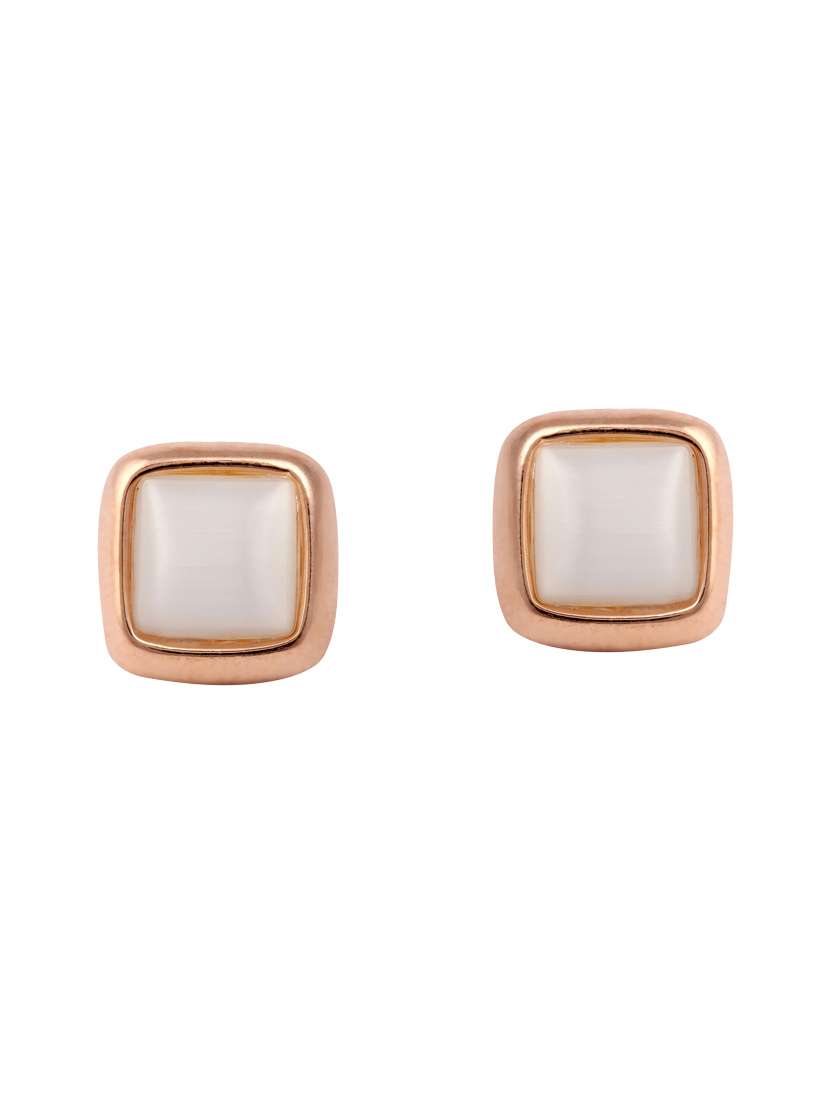 gold metal studs earrings - 14968420 - Zoom Image - 0