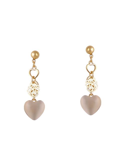 gold metal drop earrings - 14968421 -  Standard Image - 0