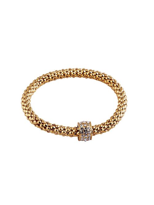 gold metal bracelet - 14968475 -  Standard Image - 0