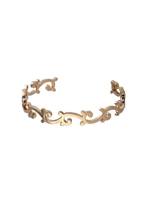 gold metal bracelet - 14968479 -  Standard Image - 0