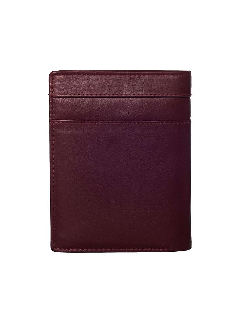 maroon leather wallet - 14972795 - Standard Image - 1