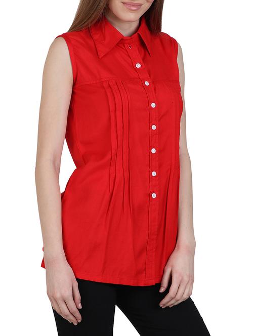 pleated solid shirt  - 14973503 -  Standard Image - 0