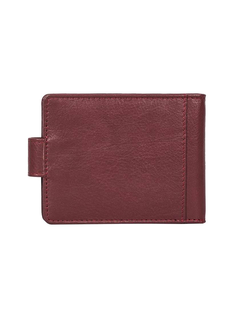 maroon leather wallet - 14973786 -  Standard Image - 1