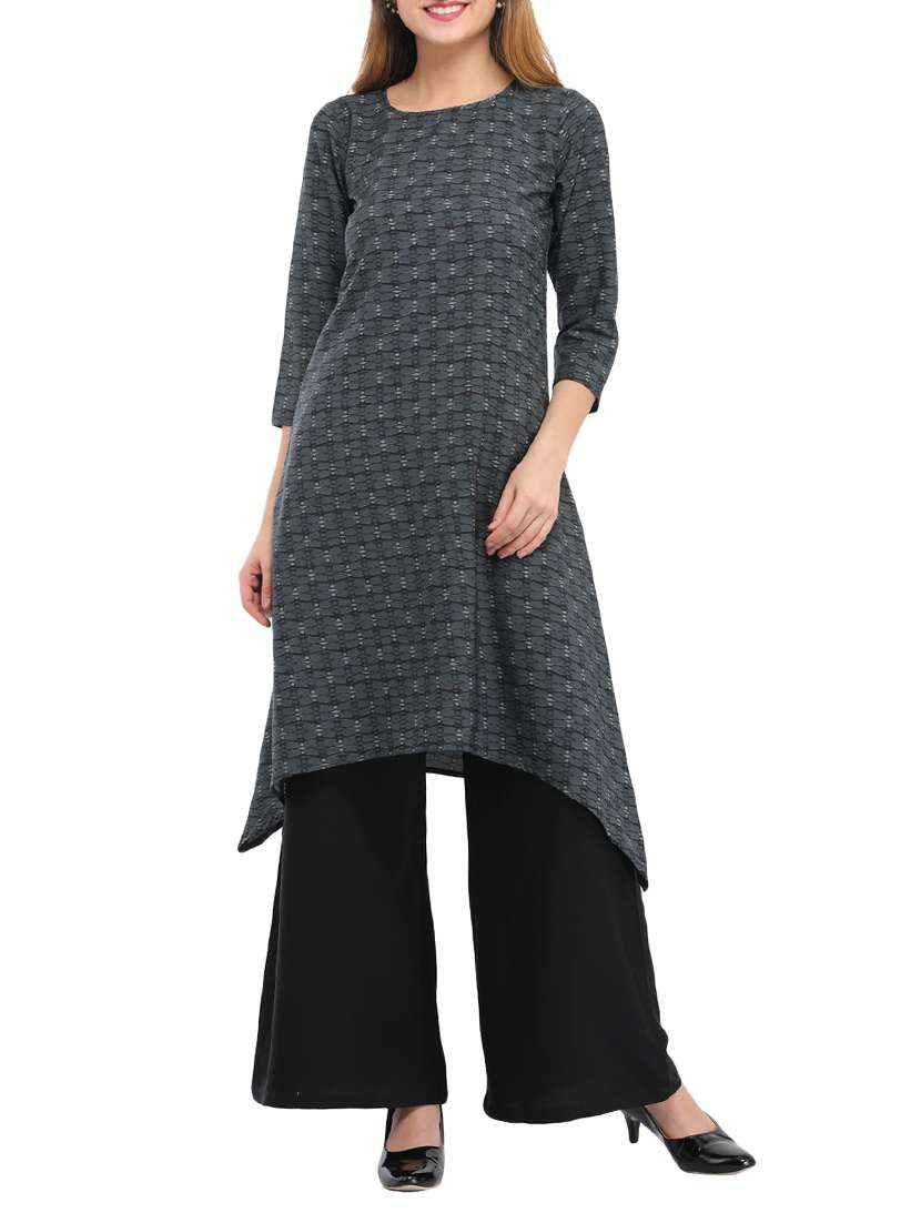 asymmetric kurta with palazzo set