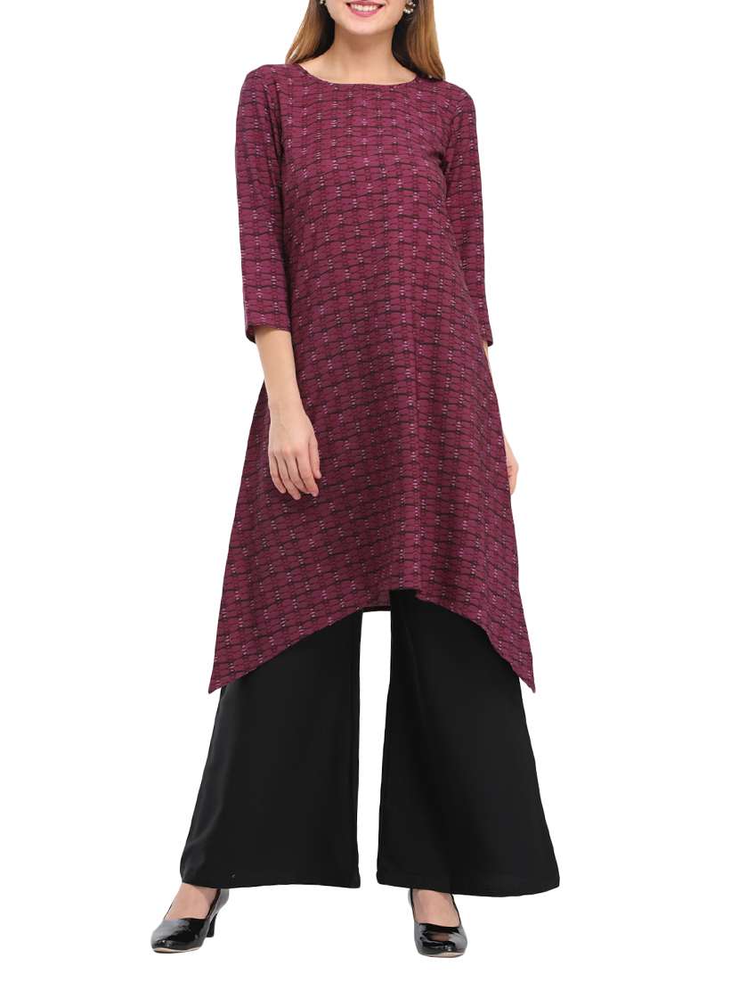 printed kurta palazzo set