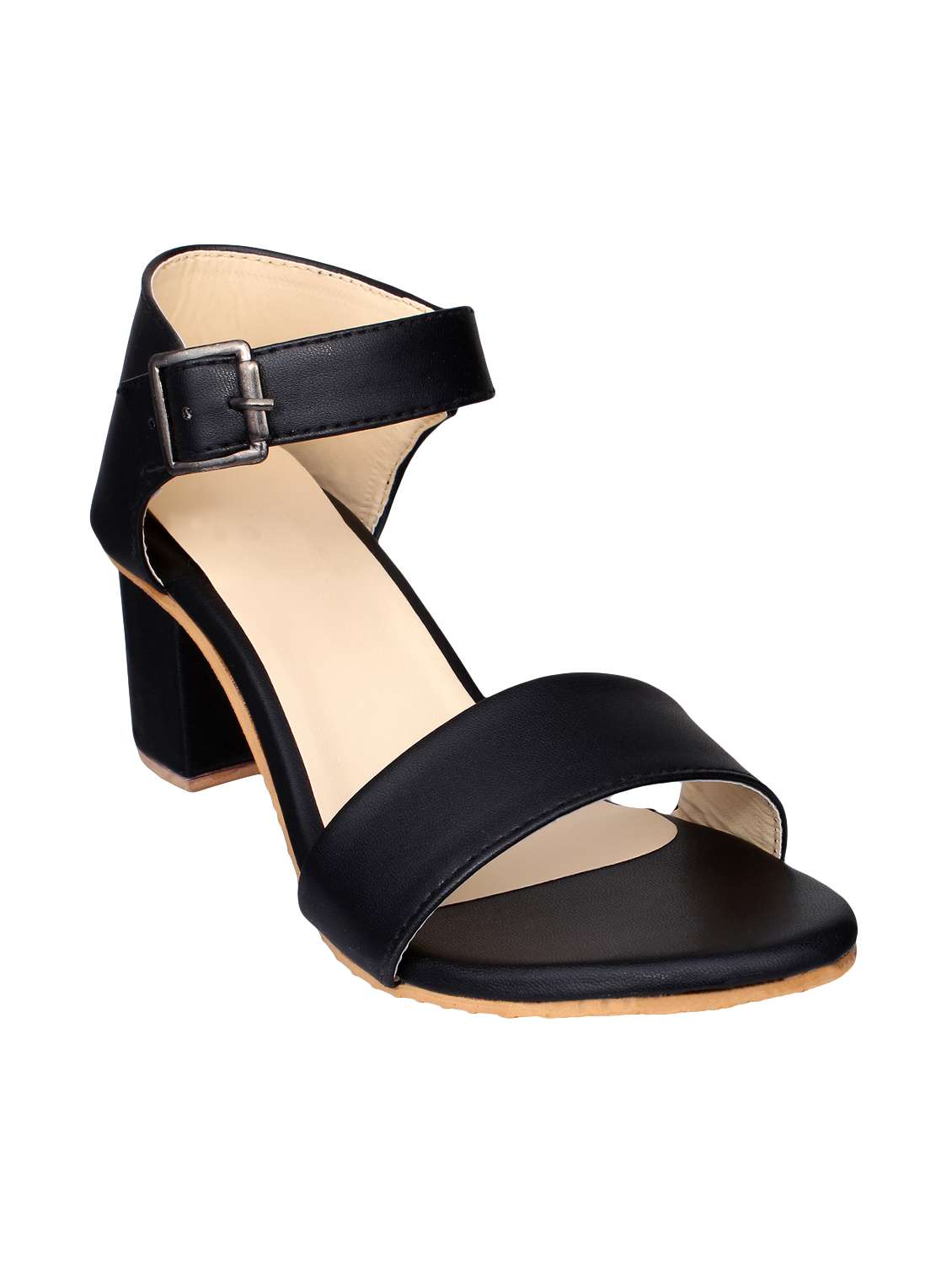 black ankle strap sandal