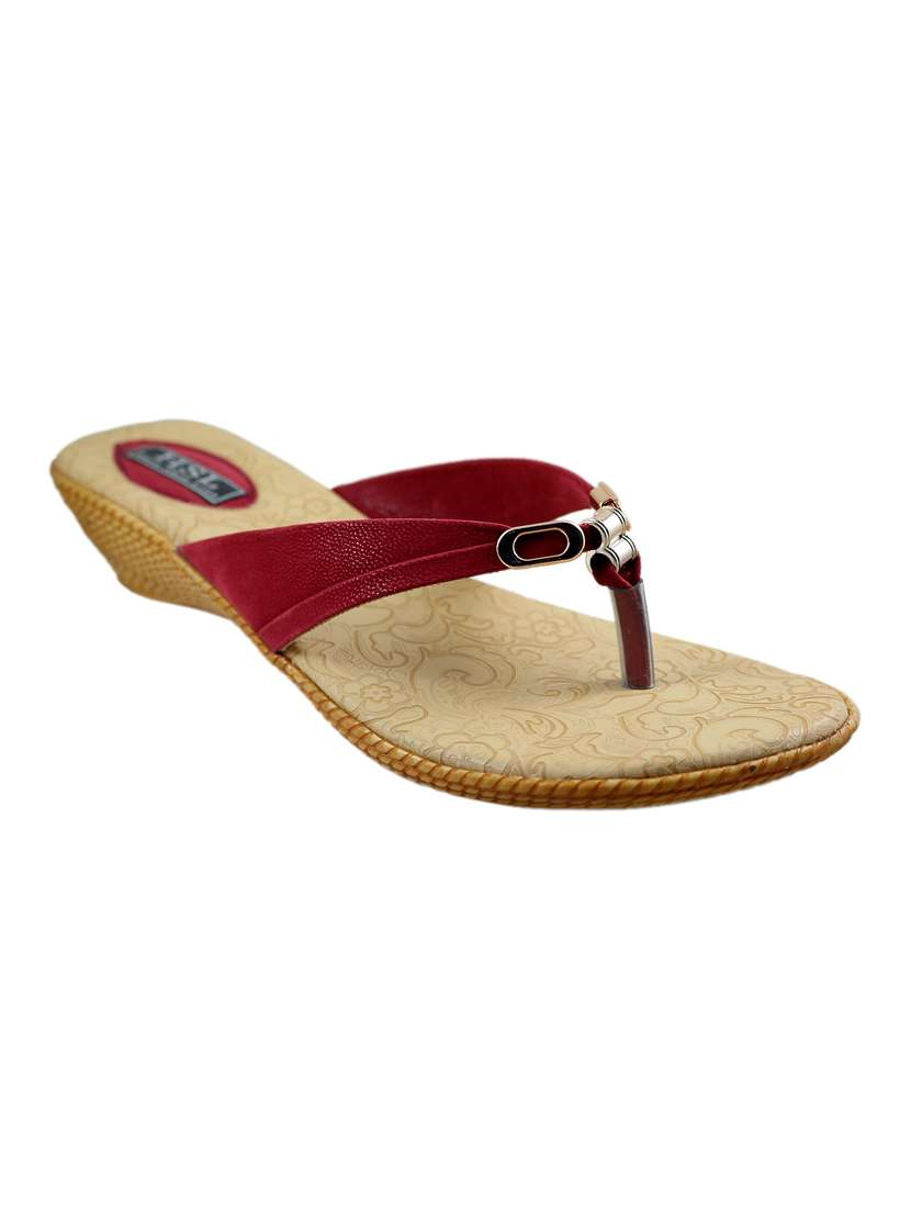 red toe separator  sandals 