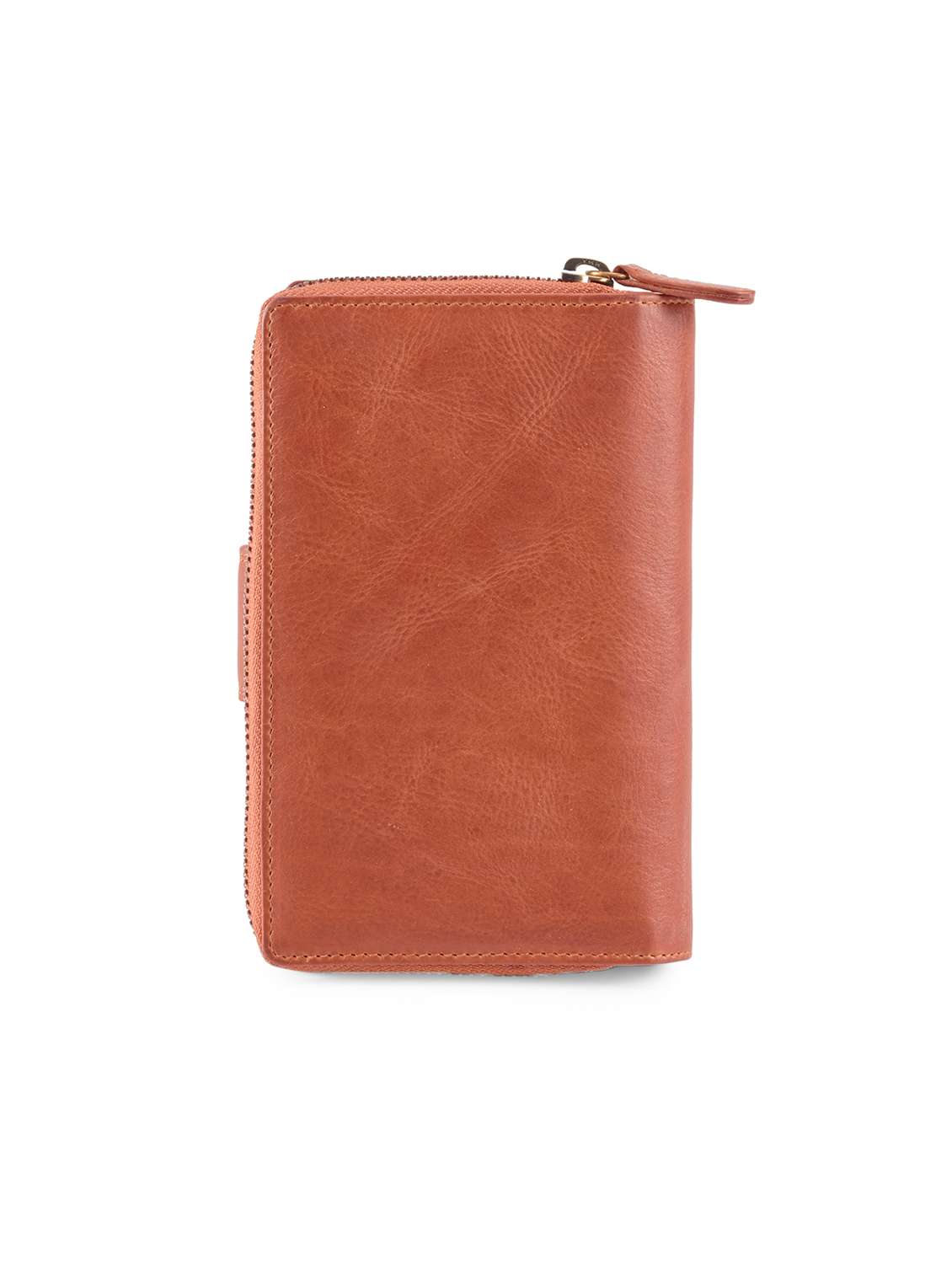 brown leather regular clutch - 14988053 - Standard Image - 1
