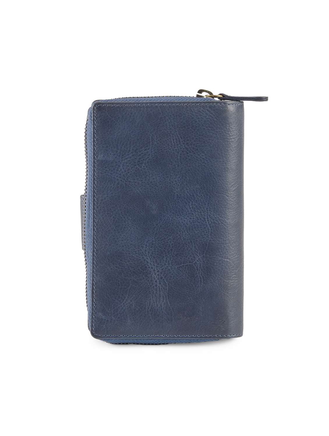 blue leather regular clutch - 14988054 - Standard Image - 1