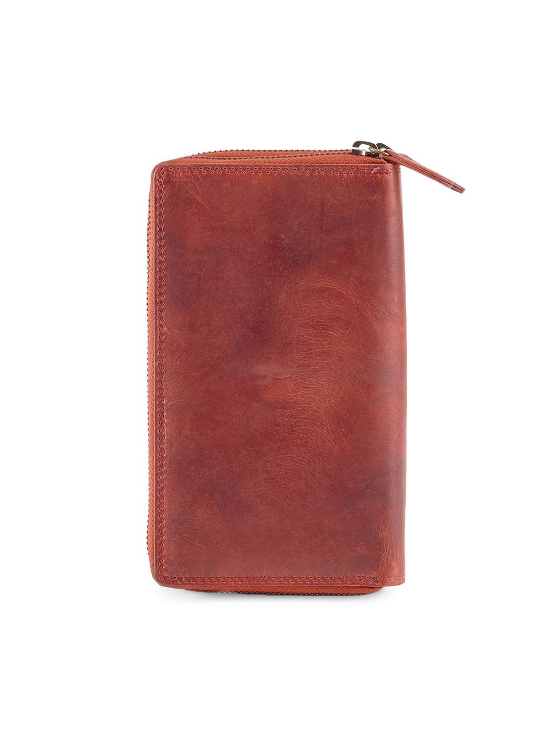 brown leather regular clutch - 14988062 -  Standard Image - 1