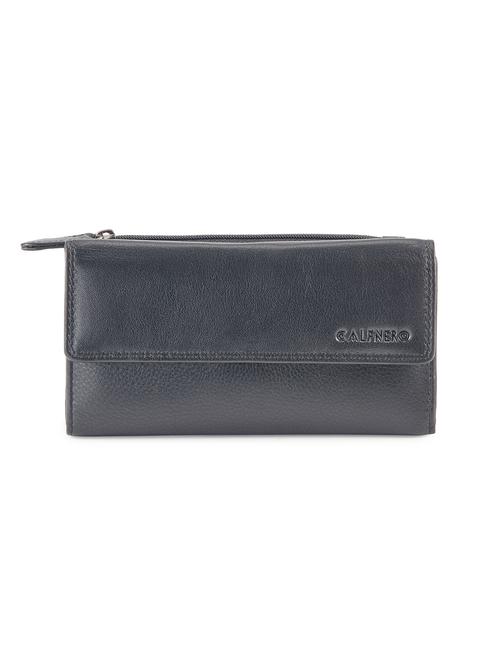 black leather regular clutch - 14988066 -  Standard Image - 0