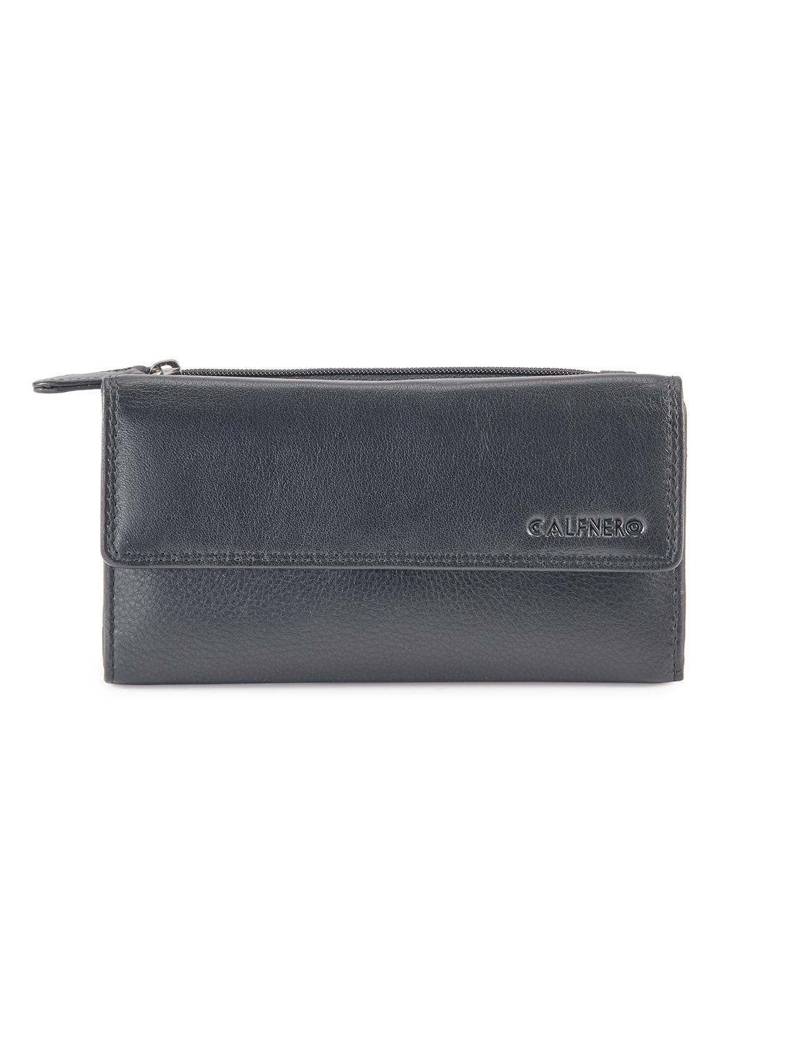 black leather regular clutch - 14988066 -  Zoom Image - 0