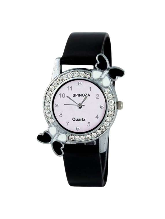 jay creation black butterfly tetu watch