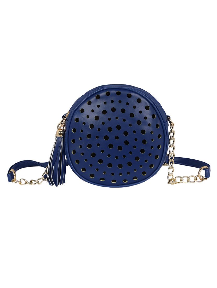 blue leatherette sling bag - 14992705 - Standard Image - 1