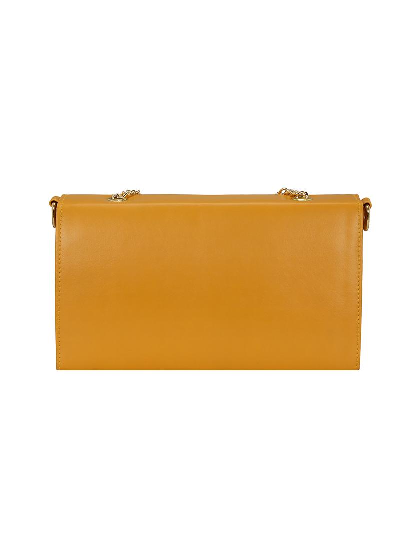 yellow leatherette sling bag - 14992716 - Standard Image - 1