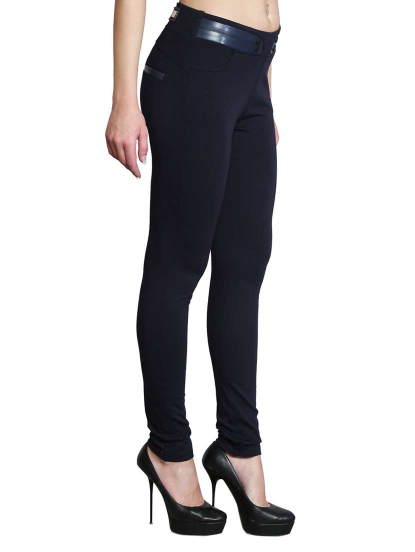 navy blue cotton jeggings - 14993760 -  Standard Image - 1