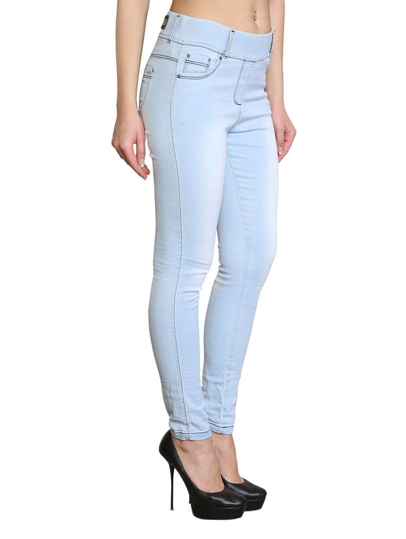 light blue denim jeggings - 14993762 -  Standard Image - 1