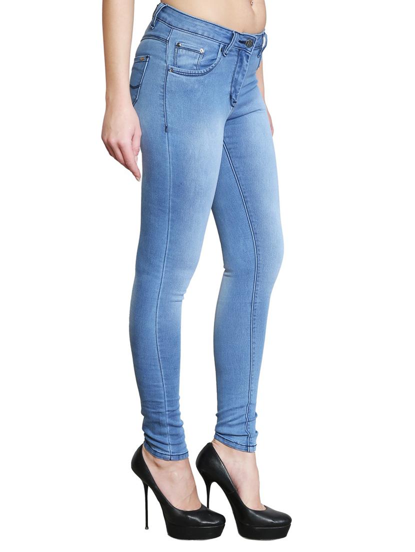 solid blue denim jeans - 14993770 -  Standard Image - 1