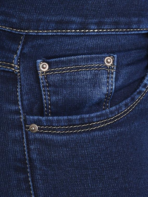 solid blue denim jeans - 14993771 - Standard Image - 4