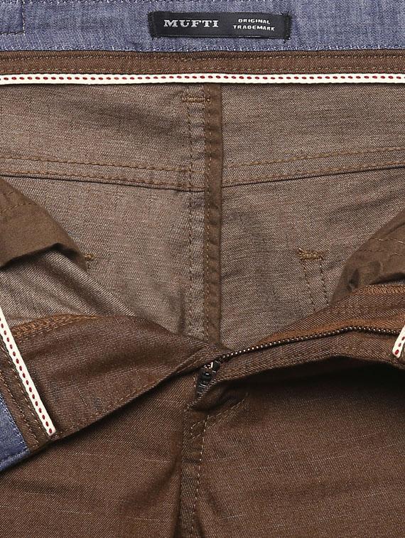 brown cotton chinos - 14997035 - Standard Image - 4