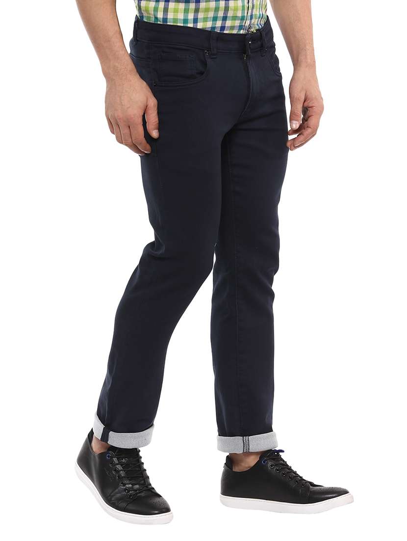 navy blue cotton chinos - 14997050 -  Standard Image - 1
