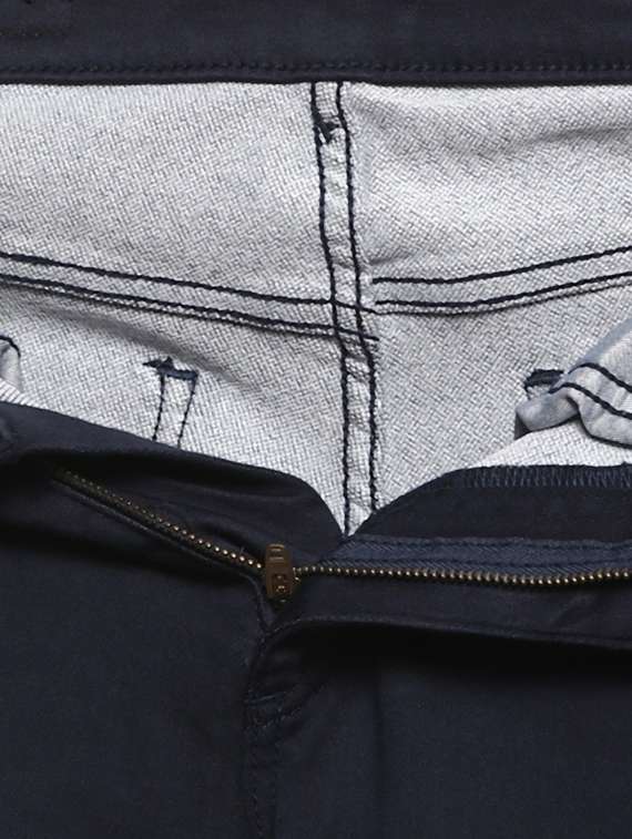 navy blue cotton chinos - 14997050 -  Standard Image - 4