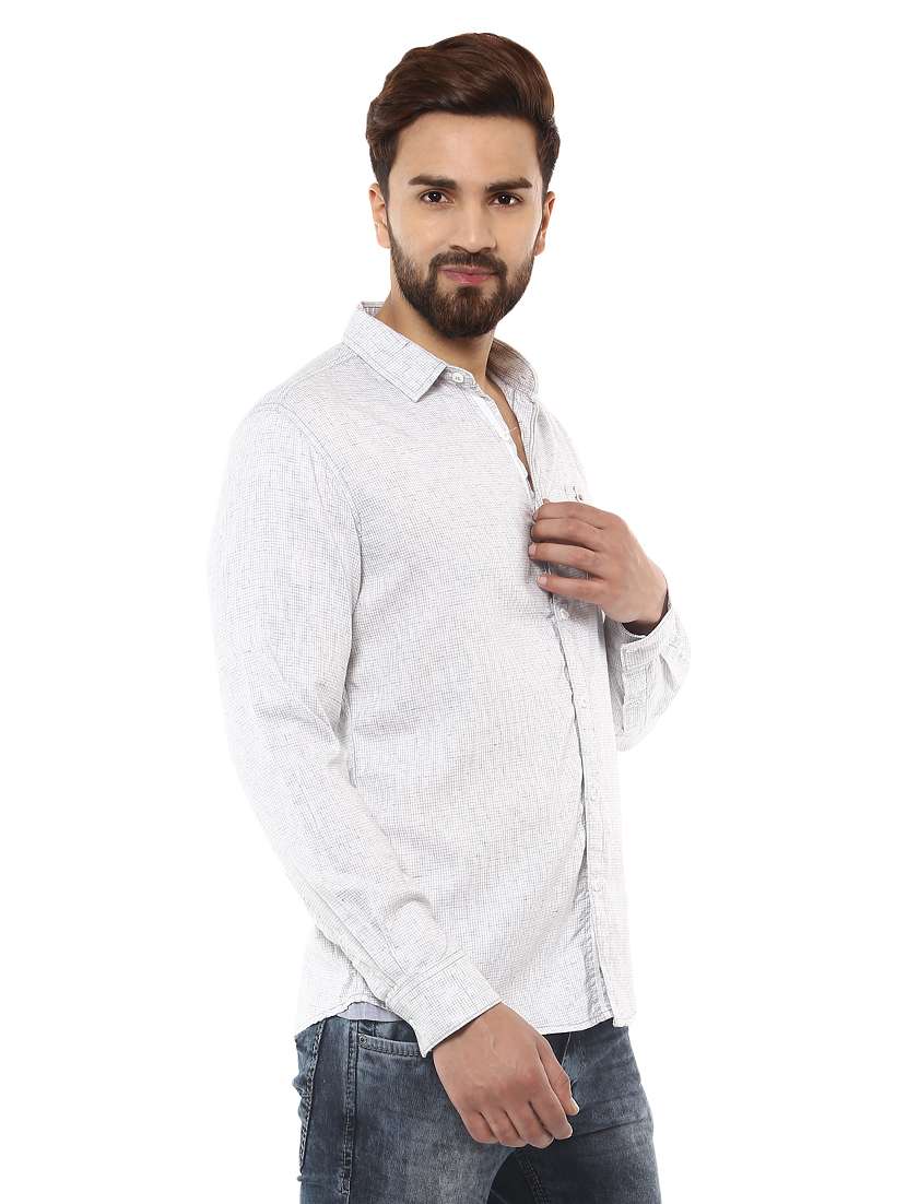 white cotton casual shirt - 14997165 -  Standard Image - 1