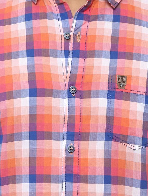 pink cotton casual shirt - 14997168 - Standard Image - 4