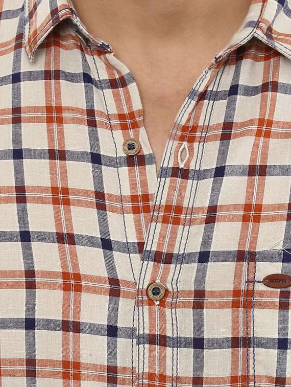 multi colored cotton casual shirt - 14997186 -  Standard Image - 4