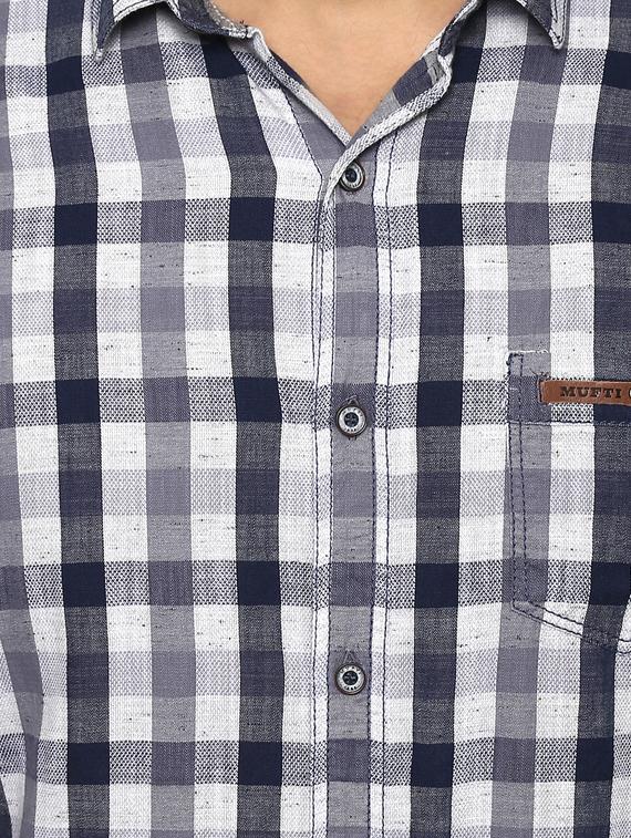 grey cotton casual shirt - 14997208 - Standard Image - 4