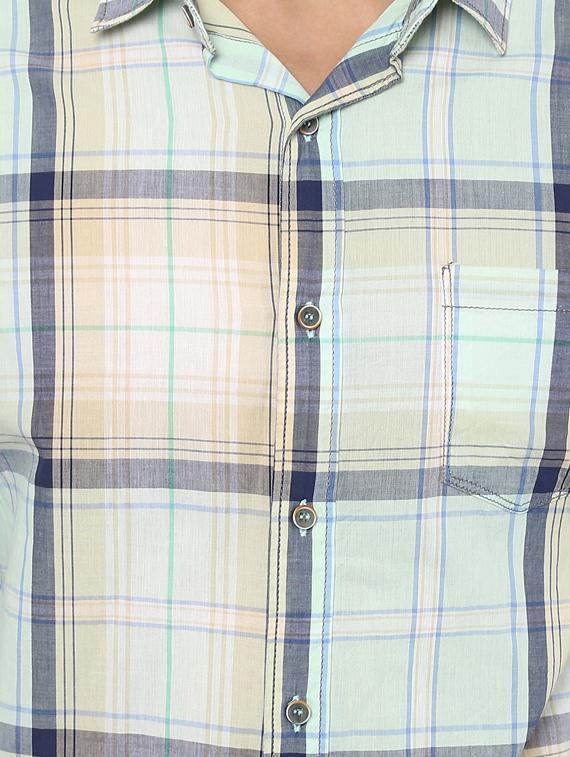 light blue cotton casual shirt - 14997210 - Standard Image - 4