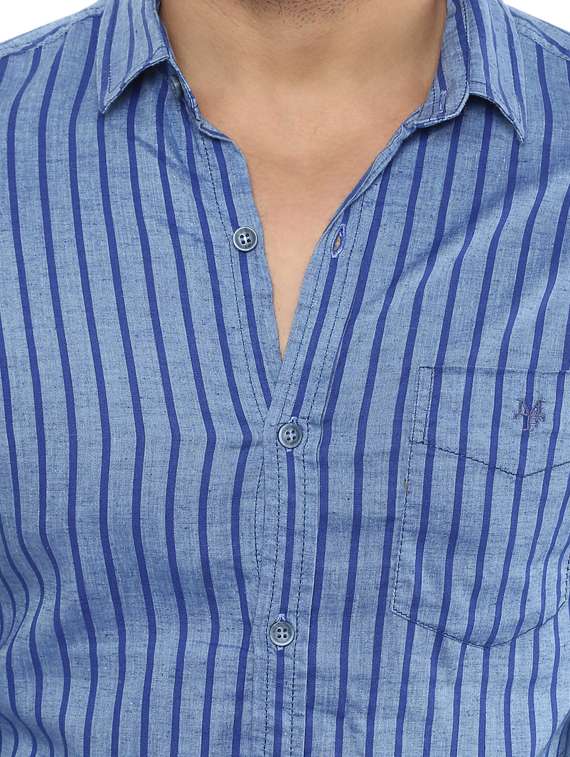 blue cotton casual shirt - 14997238 -  Standard Image - 4