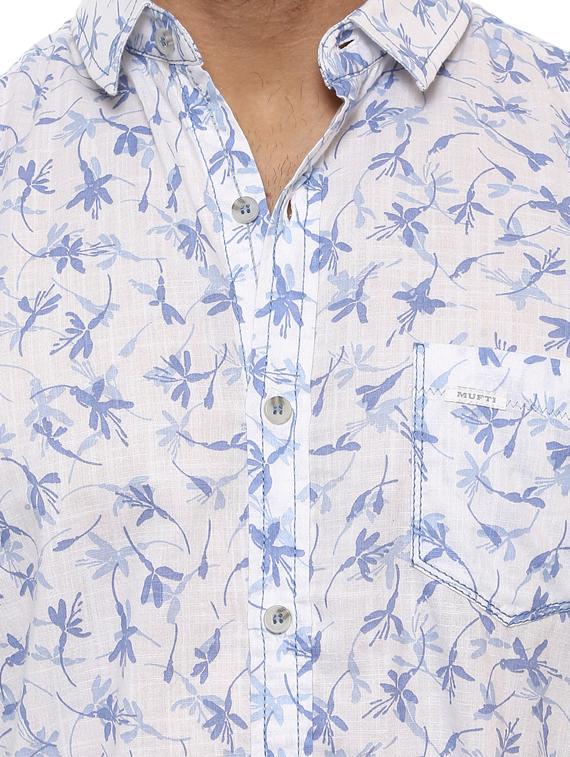 white cotton casual shirt - 14997256 - Standard Image - 4