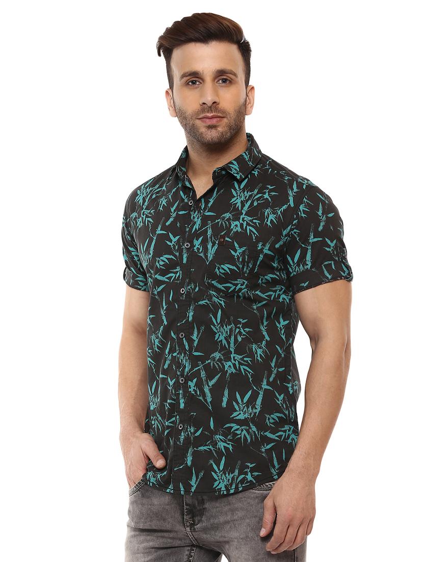 black cotton casual shirt - 14997270 - Standard Image - 1