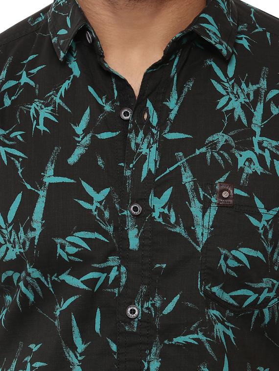 black cotton casual shirt - 14997270 - Standard Image - 4