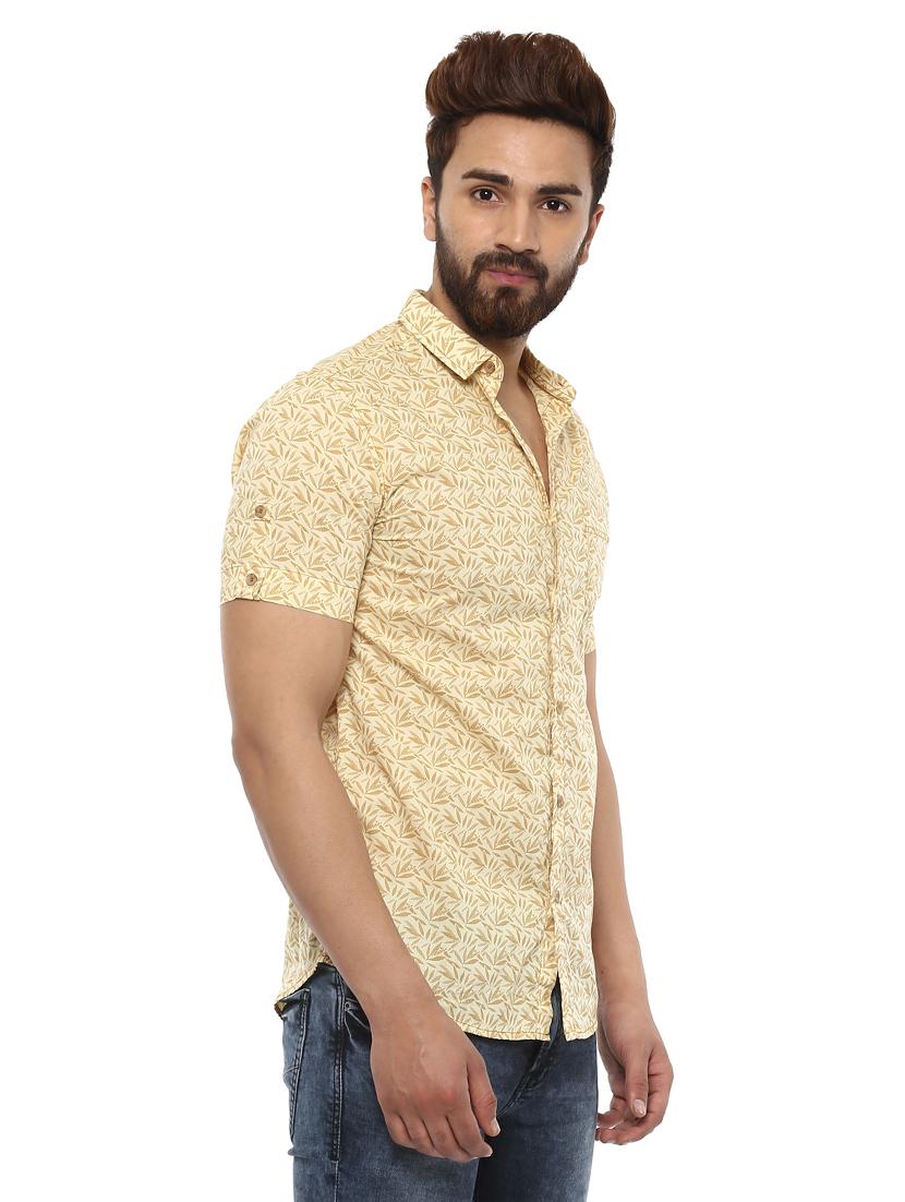 beige cotton casual shirt - 14997272 - Standard Image - 1