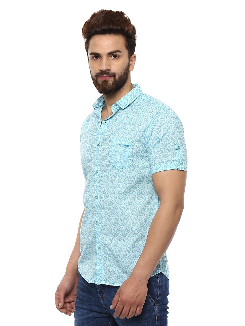 light blue cotton casual shirt - 14997273 - Standard Image - 1