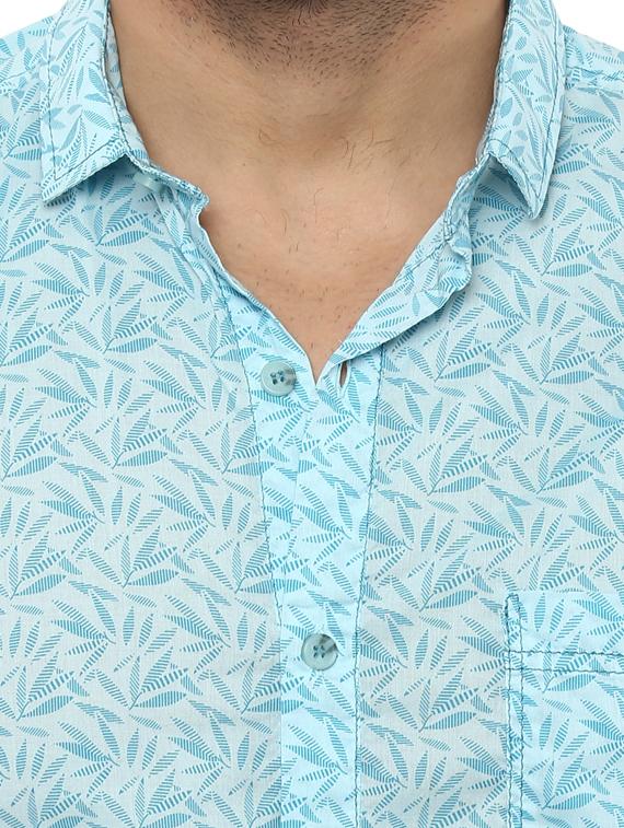 light blue cotton casual shirt - 14997273 - Standard Image - 4